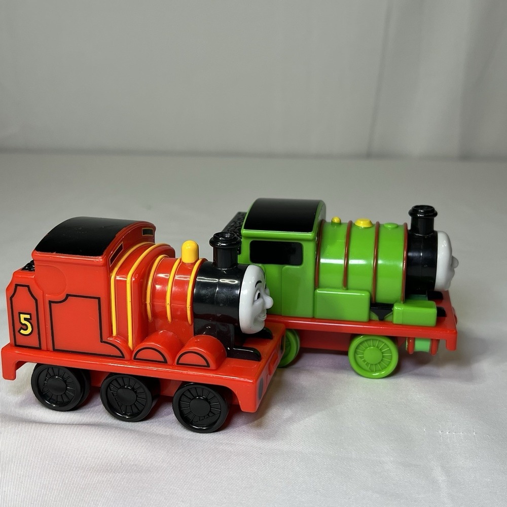 Thomas & Friends Percy #6 & James #5 Pull Back Train Tank Engine 2009 - Picture 3 of 7
